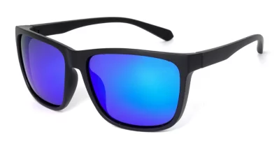 BB Style Great Satin Black Blue Mirror Polarised