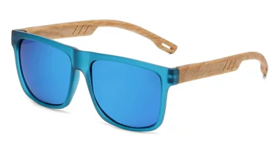 ID2 Isac Blue Wood Blue Mirror