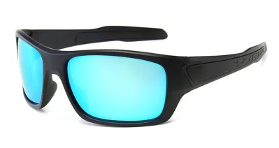 Pacific Berd Satin Black Blue Mirror Polarised