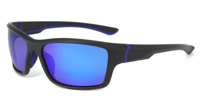 Pacific Jump Matt Black Blue MIrror Polarised