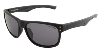 North Beach Darko Satin Black Grey Polarised