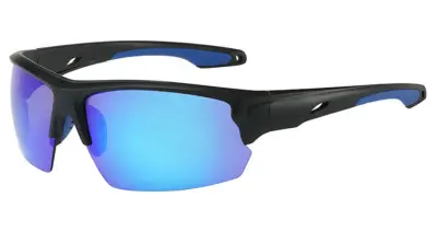ID2 Flash Satin Black Blue Mirror