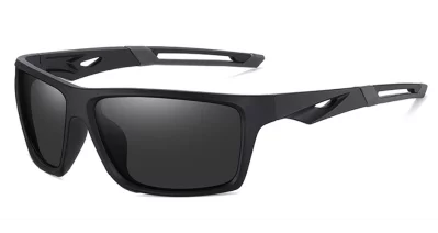 Pacific Boat Satin Black Grey Polarised