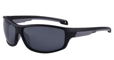 Pacific Booky Satin Black Grey Polarised