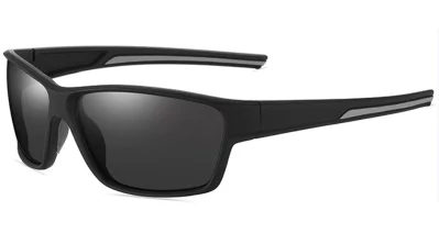 Pacific Noon Satin Black Grey Polarised