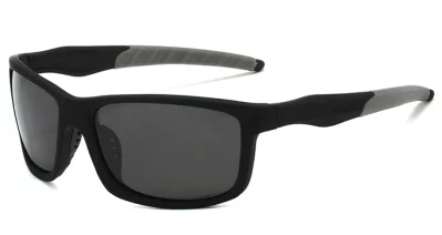 Pacific Turn Satin Black Grey Polarised